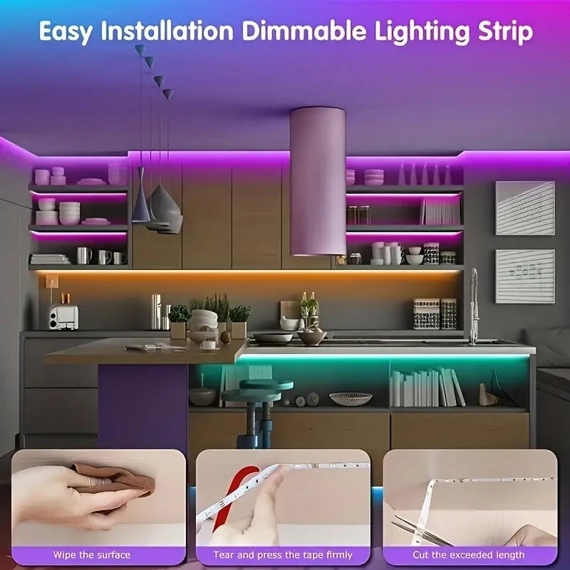 RGB LED Light Strip with App Control