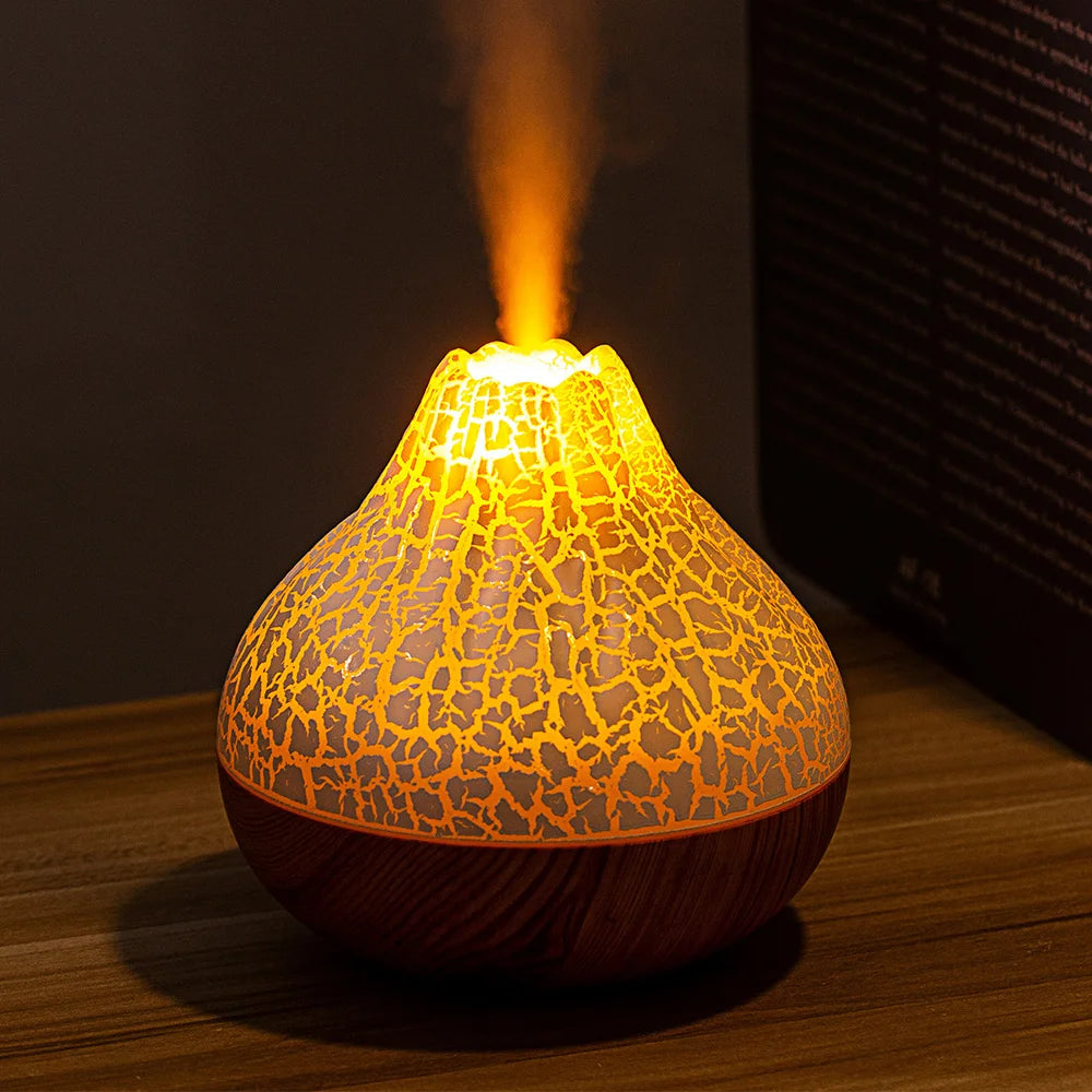 Volcano Humidifier/Aromatherapy Diffuser Night Light