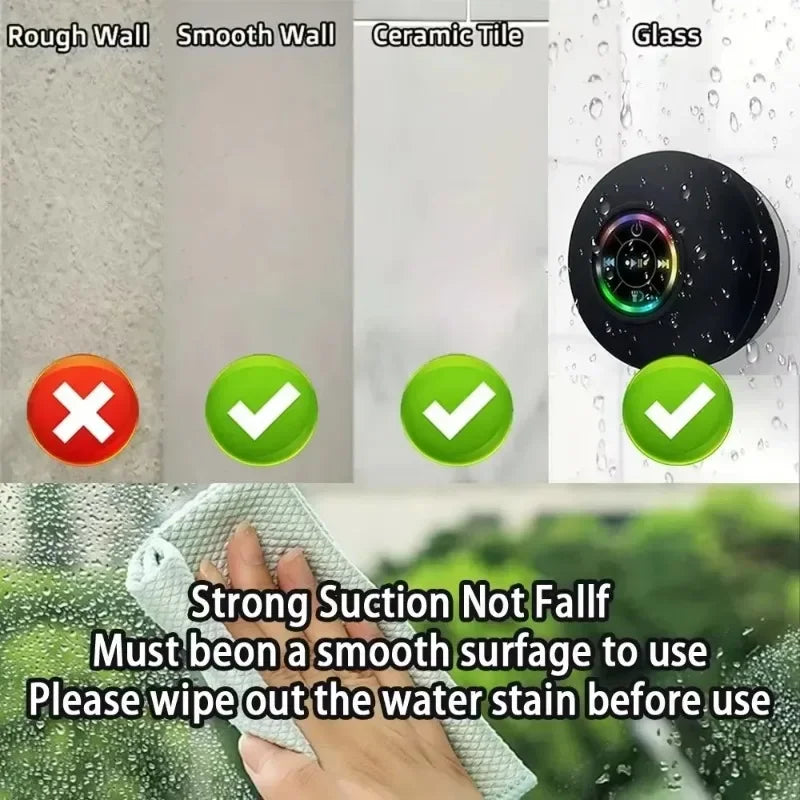 Mini Waterproof Bluetooth Shower/Bath Portable Speaker