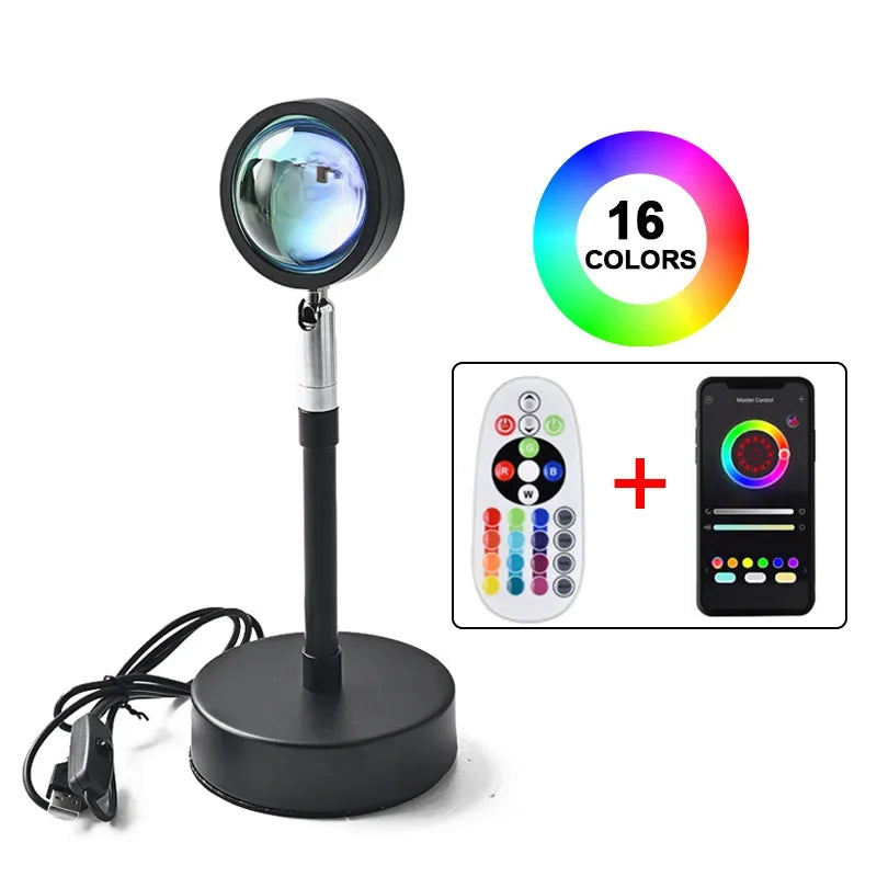 Sunset Projection Lamp with Remote Smart App Night Light