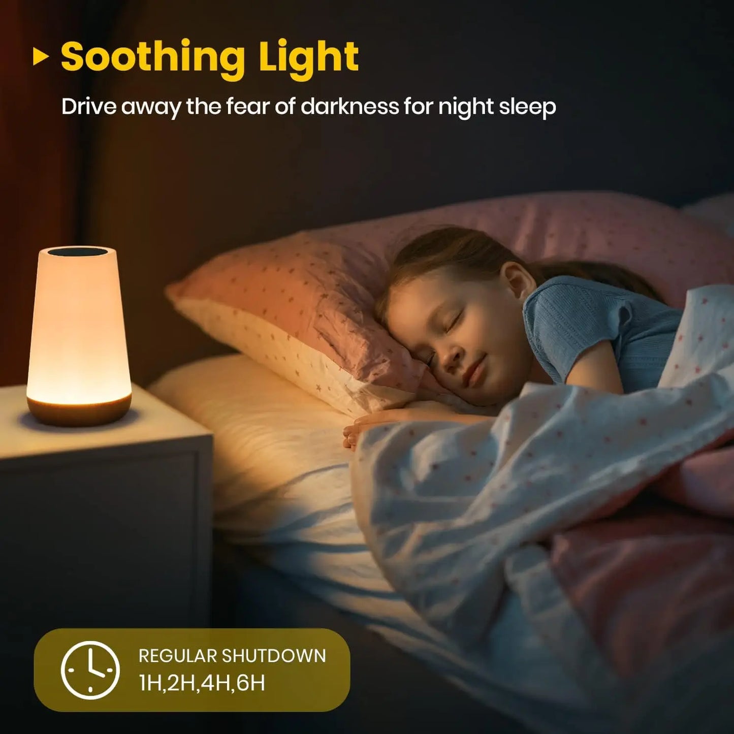 Dimmable Touch Sensitive Night Light Lamp (13 Colours)
