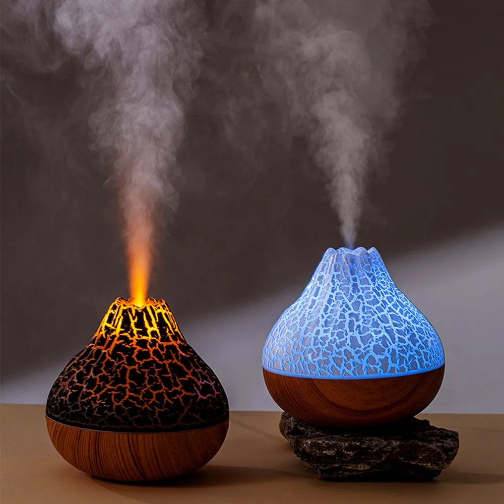 Volcano Humidifier/Aromatherapy Diffuser Night Light