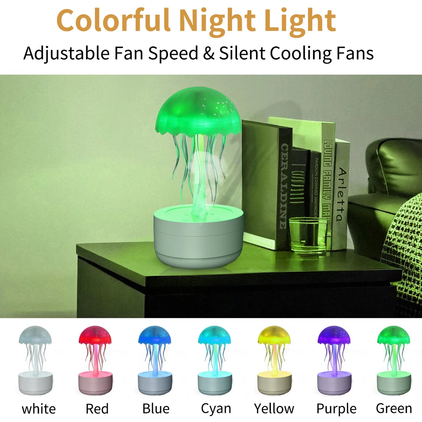 Jellyfish Night Light RGB Voice Control/Humidifier/BlueTooth Music