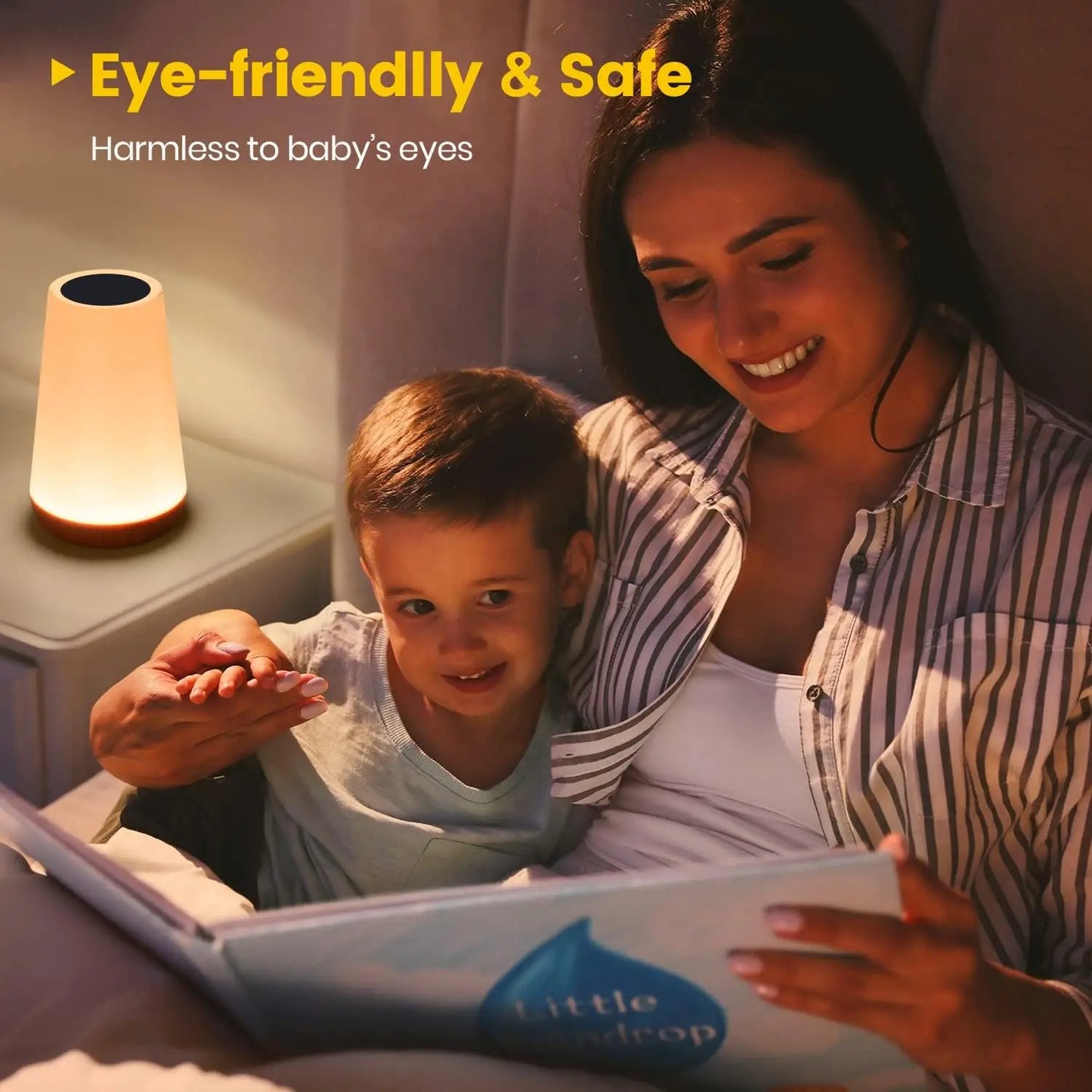 Dimmable Touch Sensitive Night Light Lamp (13 Colours)