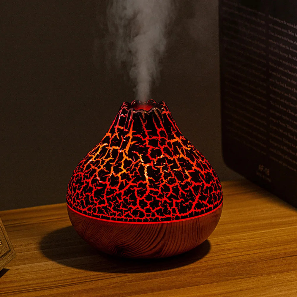 Volcano Humidifier/Aromatherapy Diffuser Night Light