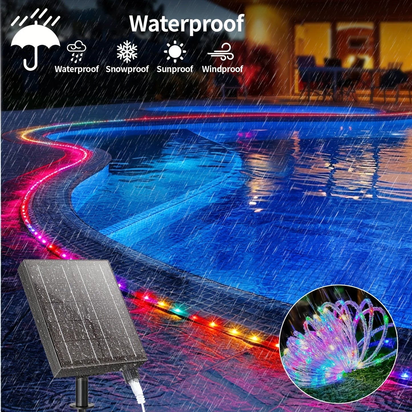 Outdoor Waterproof LED Tube Light Strip (7M/12M)