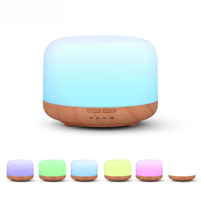 Wood Grain Humidifier Night Light