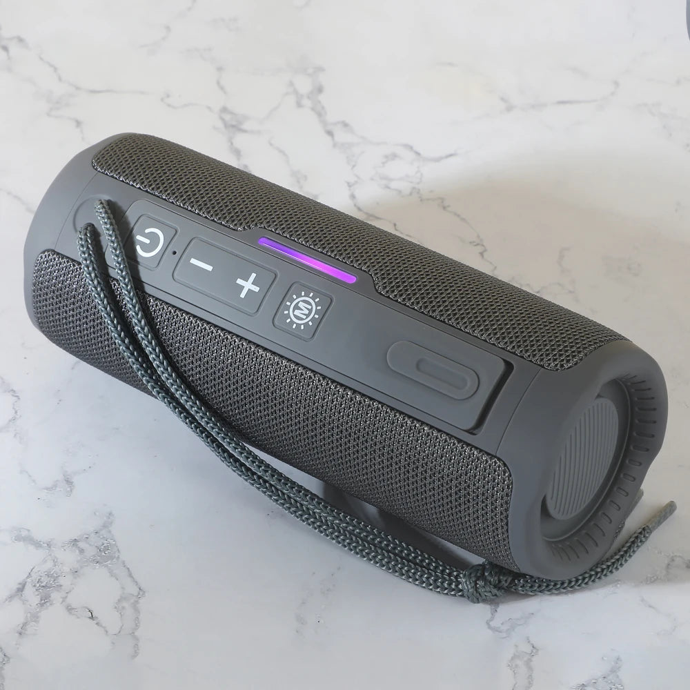 Portable Bluetooth Speaker - Dual Bass - LED - Wireless Subwoofer - Waterproof