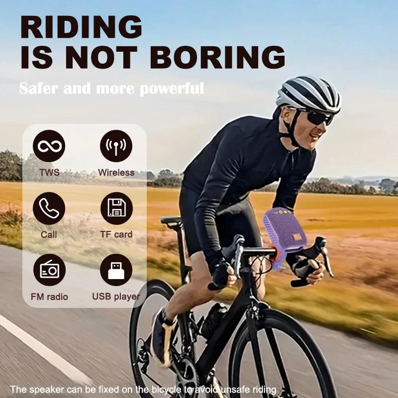 Wireless Bluetooth Bike Speaker & FM Radio