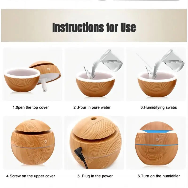 Wood Grain Humidifier/Diffuser