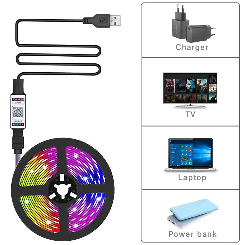 RGB LED Light Strip with App Control